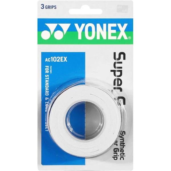 Yonex Super Grap Overgrip 3 Pack (White)