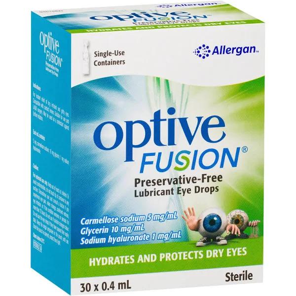 Optive Fusion Eye Drops 0.4ml x 30