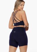 Lorna Jane Womens Lotus Longline Sports Bra Blue M