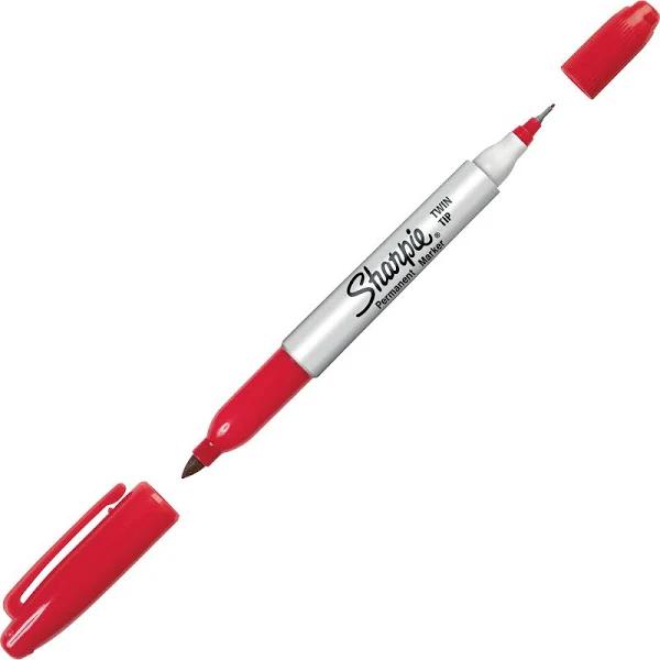 Sharpie Fine/Ultra Fine Twin-Tip Permanent Marker Open Stock-Red