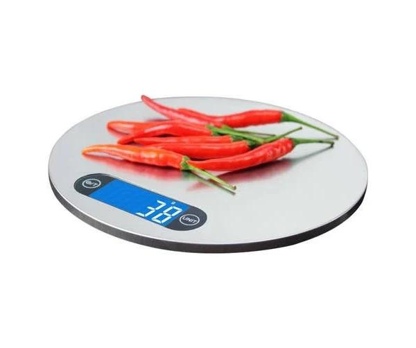 TODO 5kg Stainless Steel Electronic Kitchen Scale 1G Graduation Blue Backlit LCD 5000g