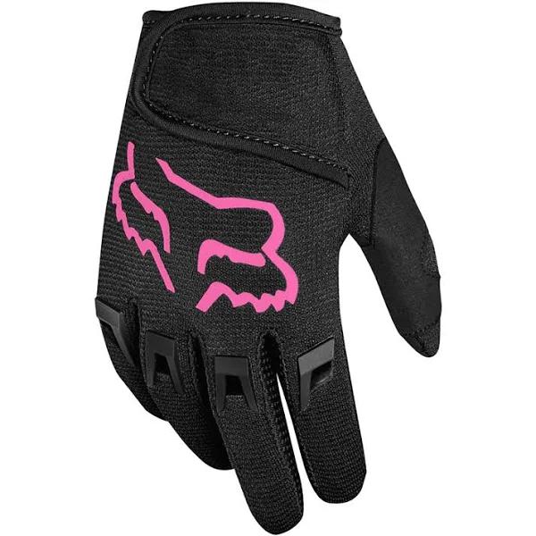 Fox Kids Dirtpaw Black and Pink Gloves