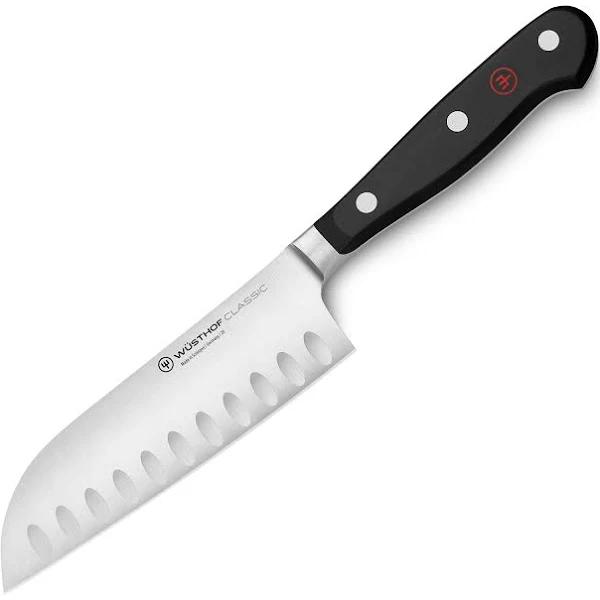 Wusthof 1040131314 Classic Santoku Knife, 5-Inch, Black