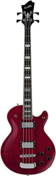 Hagstrom Swede Bass - Wild Cherry Transparent w/Hard Case