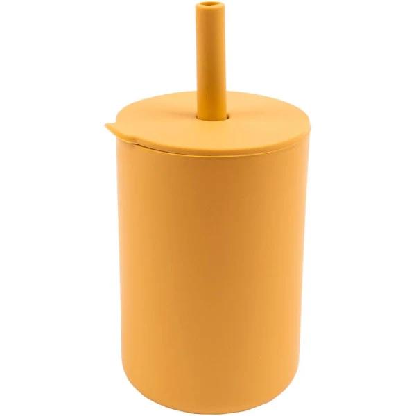 Ochre - 120ml Silicone Baby Sippy Cup - by Tiny Dining - Ochre