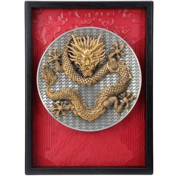 Royal Selangor Year of The Dragon Plaque in Pewter