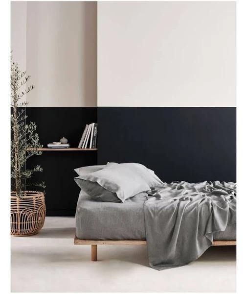 Linen House ReJeaneration Rialta Sheet Set | Single | Charcoal