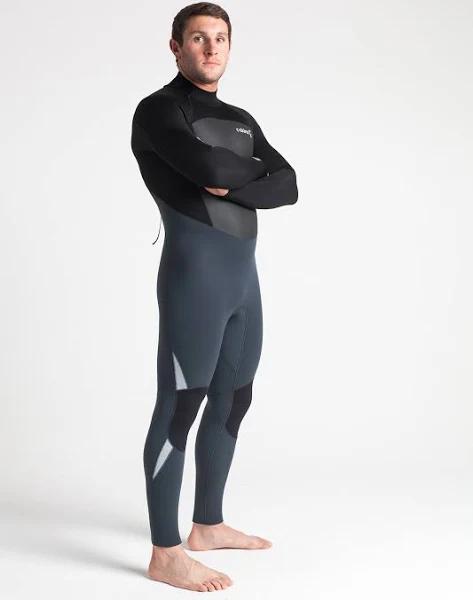 C-Skins Legend 5/4mm Back Zip Wetsuit - Graphite, Black & Silver Grey