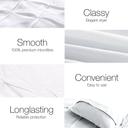 Giselle Bedding Queen Size Quilt Cover Set - White