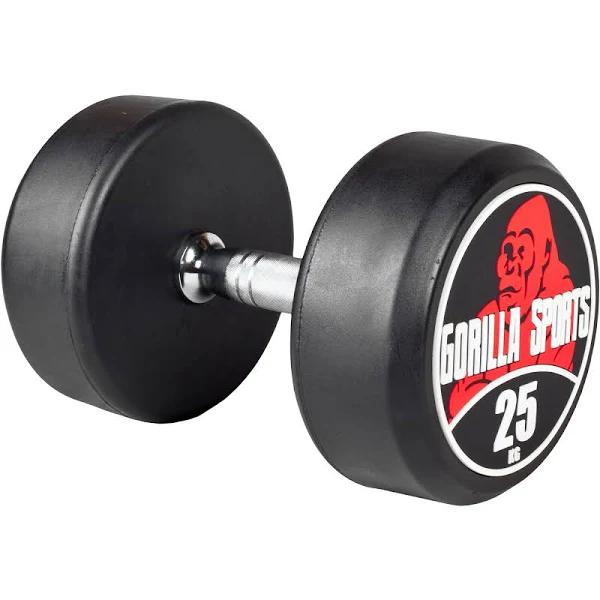 Gorilla Sports Commercial Grade Dumbbell 25kg