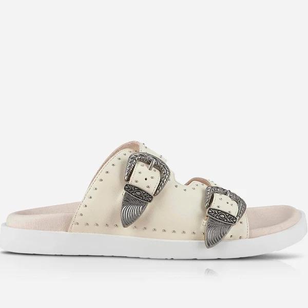 Sol Sana Eastwood Stud Footbed Off White/Silver - 38