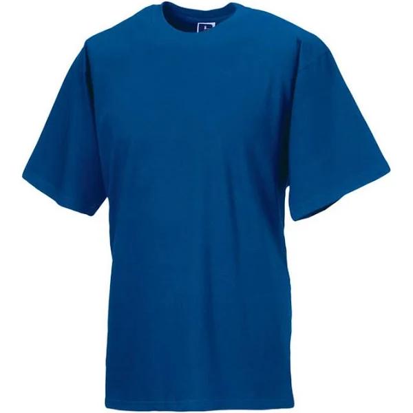 Russell Mens Organic Short-Sleeved T-Shirt (Bright Royal Blue) (L)