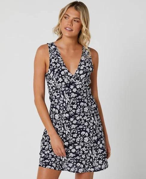 Eliza Mini Dress - Navy Valerie Floral - S - Rollas Jeans