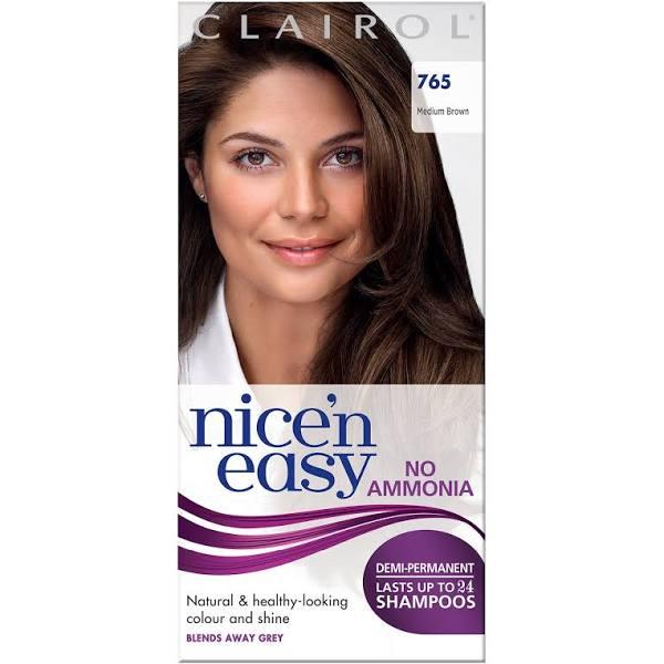 Clairol Nice'n Easy Semi-permanent Hair Dye No Ammonia 765 Medium Brown