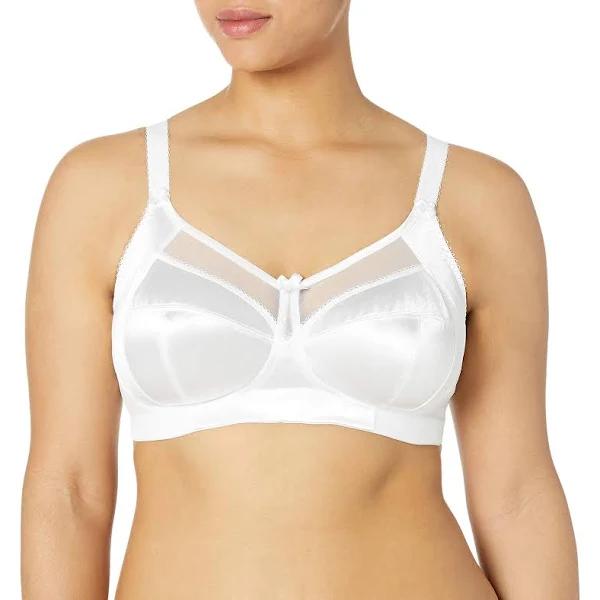 Goddess Women's Plus Size Keira Satin Wireless Bra - 56 B, White