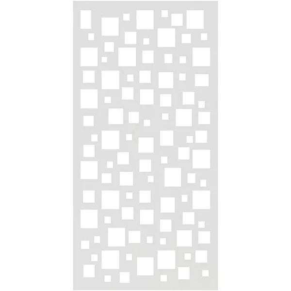 ProtectorAl Protector Aluminium 900 x 1800 x 3mm Solid Aluminium Profile 7 Decorative Panel Unframed - Pearl White