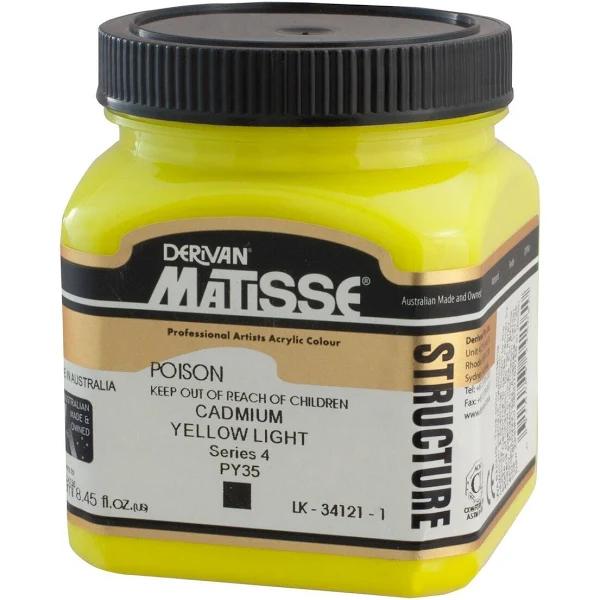 Matisse Structure Acrylic 250ml S4 - Cadmium Yellow Light