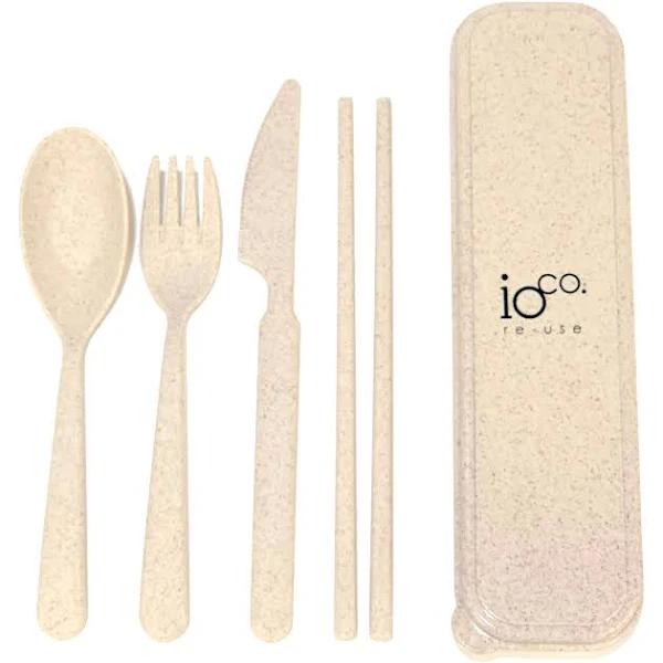 IOco Cutlery Set Wheat Straw Fibre Natural