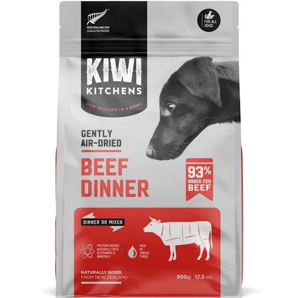 Kiwi Kitchens Beef Dinner Air Dried Dog Food 500g