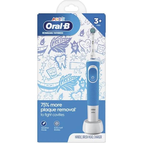 Oral-B Kids Electric Toothbrush With Sensitive Brush Head and Timer