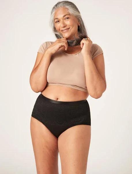 Modibodi Period Sensual Hi-Waist Brief Ultra Incontinence / Black / 18/2XL