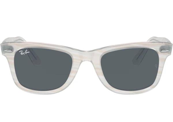 Ray-Ban Wayfarer 0RB2140F 1407R5 52 Photo Striped Light Blue/ Blue