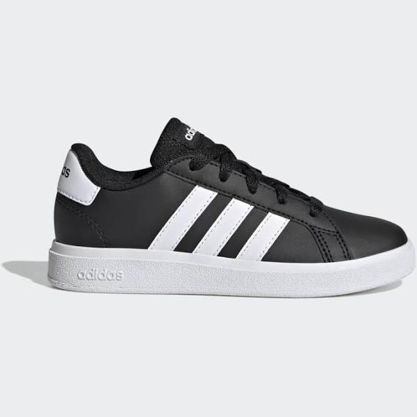 Adidas Grand Court 2.0 Shoes Black White Kids - 36