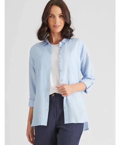 Katies Linen Blend Shirt - 8 - AfterPay & Klarna Available