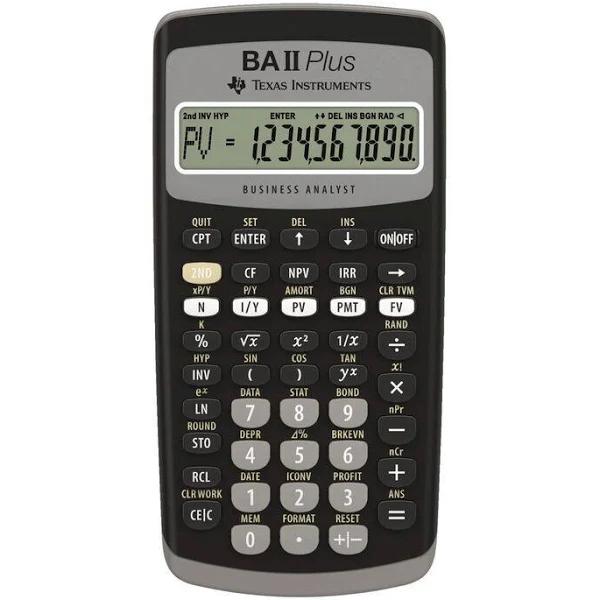 Texas Instruments BAII Plus Financial Calculator