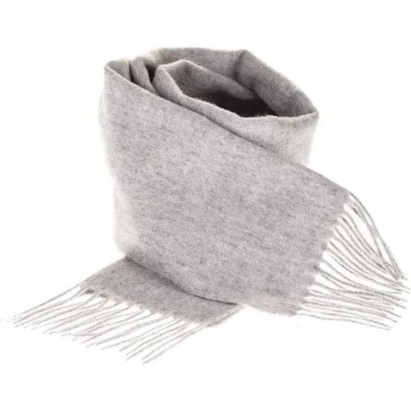 Edinburgh 100% Lambswool Scarf Oyster Grey One Size