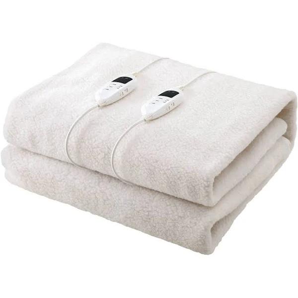 Bedra Electric Blanket Washable Fleece Fully Fitted Queen