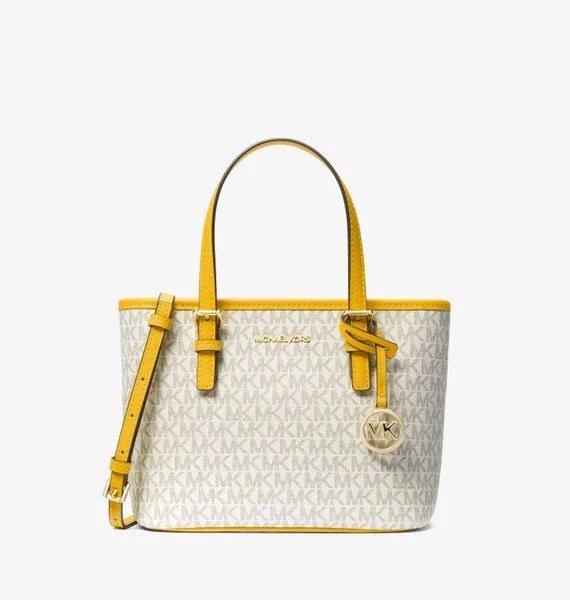 Michael Kors - Jet Set Travel Extra-Small Logo Top-Zip Tote Bag - 196237082824