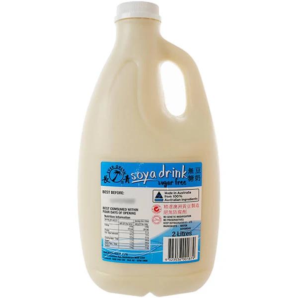 Evergreen Sugar Free Soya Drink 2L