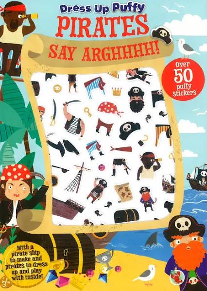 Puffy Stickers Pirates Say Arghh