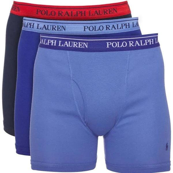 Polo Ralph Lauren Men's Classic Fit Boxer Briefs 3-Pack - Blue/Royal/Navy