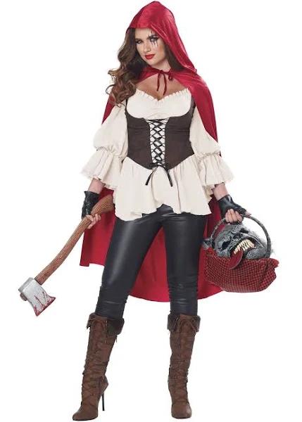 Ain't Afraid A No Wolf Little Red Riding Hood Story Book Week Womens Costume Medium (8-10)