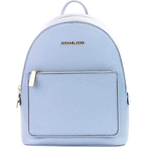 Michael Kors Adina Medium Pale Blue Pebble Leather Convertible Backpack Bookbag