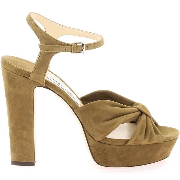 Jimmy Choo Woman Green 41 Solid Color Leather