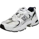 New Balance White & Silver 530 Sneakers