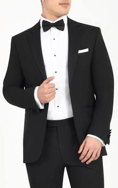 Dobell Black Dinner Jacket with Notch Lapel