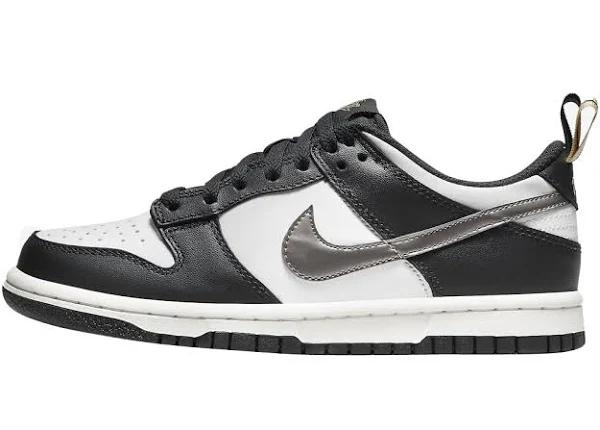 Nike Dunk Low Black White Metallic (GS)