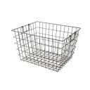 Kmart Rectangle Wire Basket-Large, Black