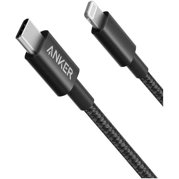 Anker New Nylon USB-C to Lightning Cable 1.8m - Black