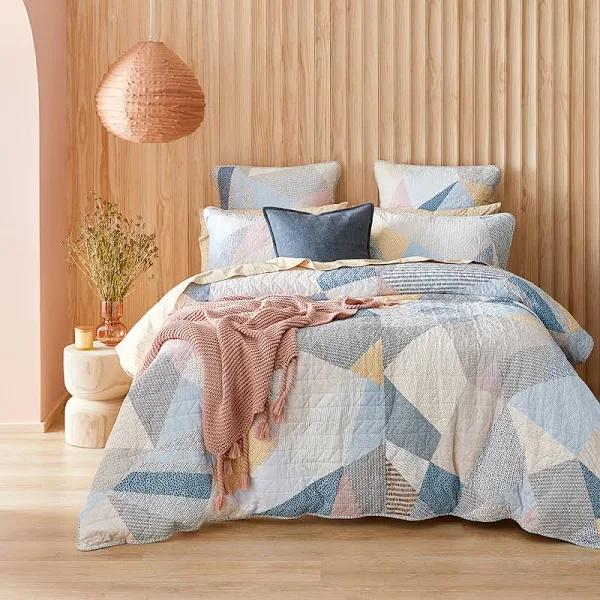 Bed Bath N' Table Takashi Quilted Quilt Cover - Double - Multi Colour