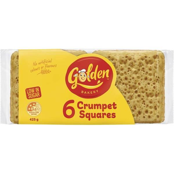 Golden Crumpet Squares 6 Pack