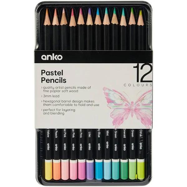 Kmart 12 Pack Pastel Pencils