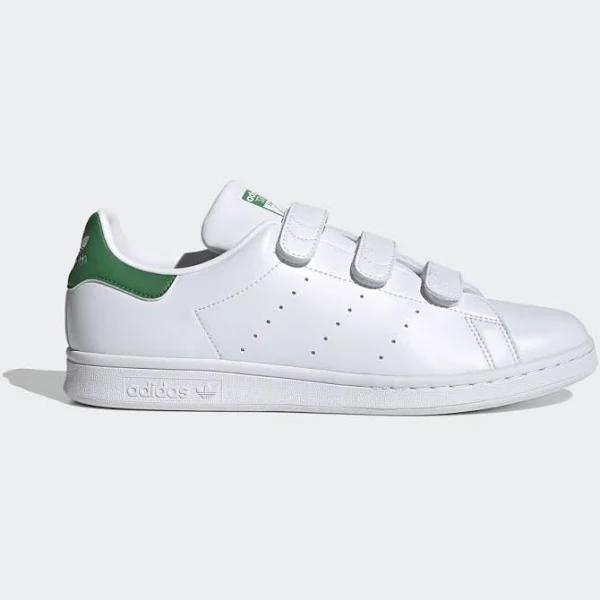 Adidas Originals White & Green Stan Smith Sneakers