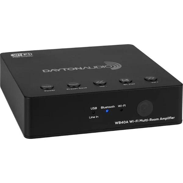 Dayton Audio WB40A Wi-Fi Bluetooth Multi-Room 2x20w Amplifier With IR Remote