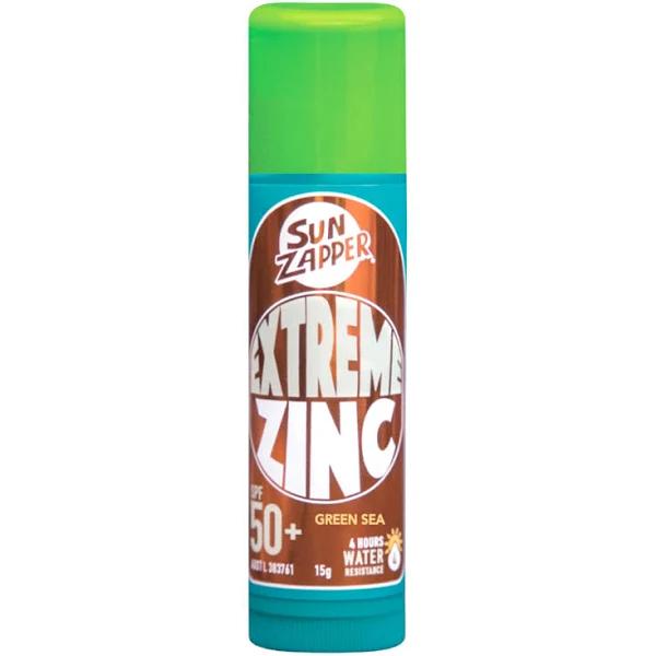 Sun Zapper Extreme Zinc Stick SPF 50+ Green Sea 15g