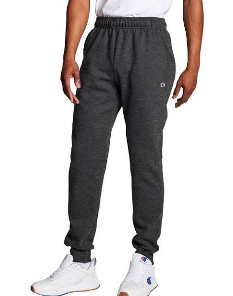 Champion Men's Powerblend Retro Fleece Jogger Pants Granite Heather XL